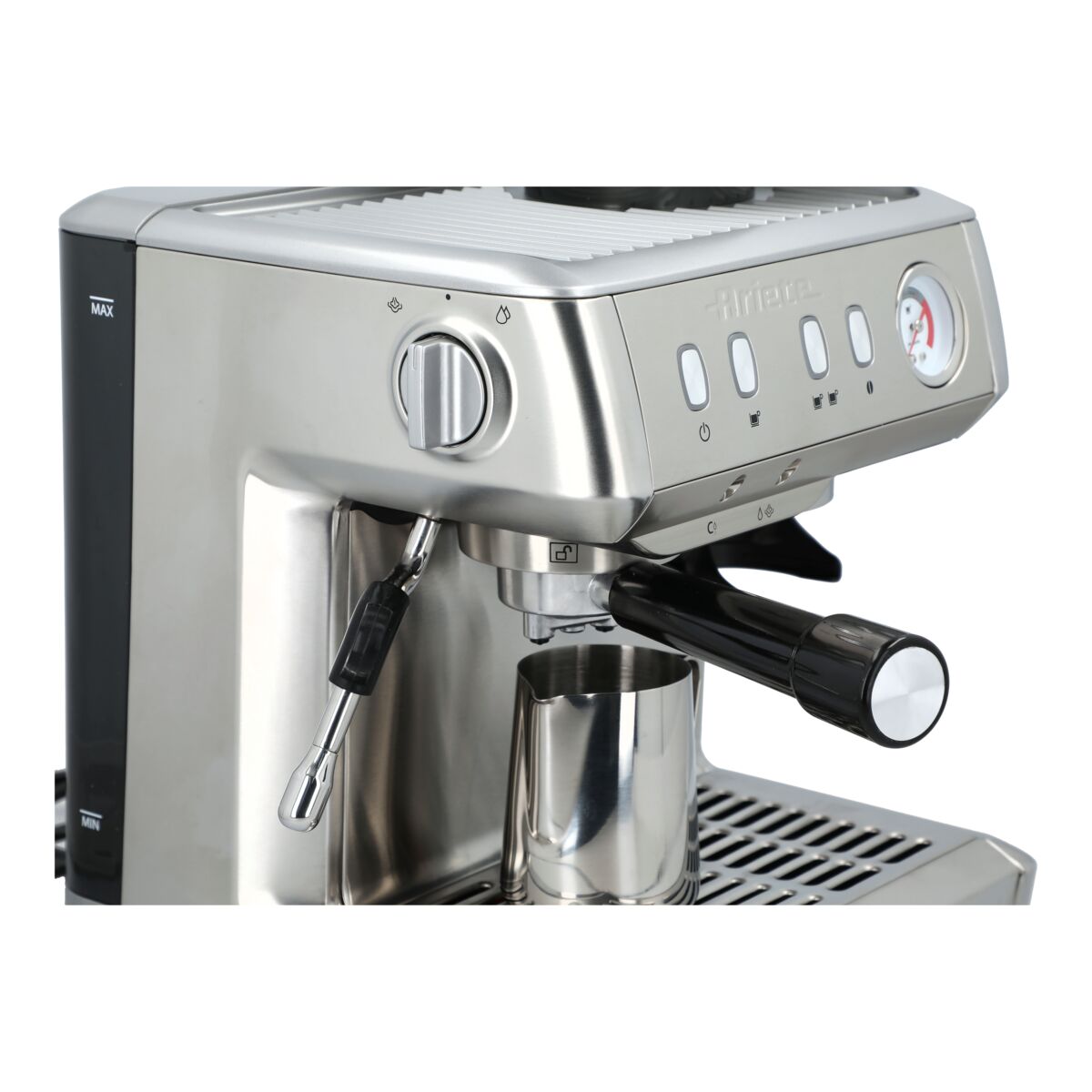 Ariete 1600W Espresso Machine with Coffee Grinder Silver